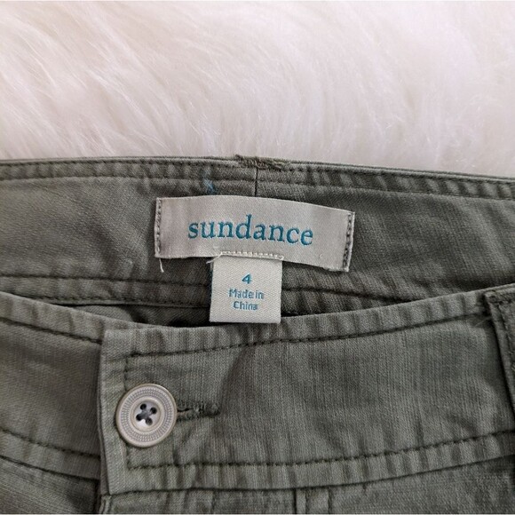 Sundance Everyday Explorer Shorts Clover Green Army Button Fly $78 Size 4 - Picture 4 of 6